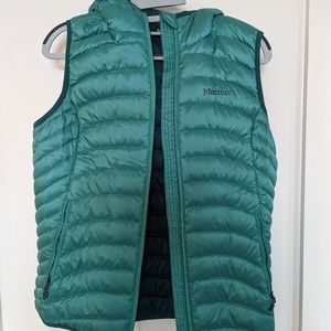 Marmot Highlander Hoody Vest - Teal/Blue/Green - Women's S
